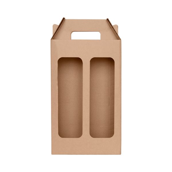 20 Caixas para Garrafa com Visor - 2 Garrafas