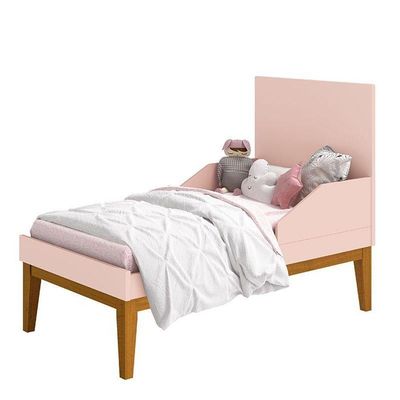 Quarto De Bebê 3 Portas New Classic Rosa Com Pés Madeira E Colchão Gazin - Reller