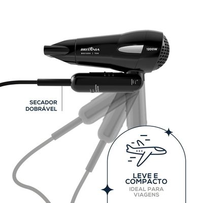 Secador de Cabelos Britânia 1200W Bivolt BSC1200 Bivolt