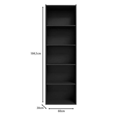 Estante Para Livros Luiza Preto - Ajl