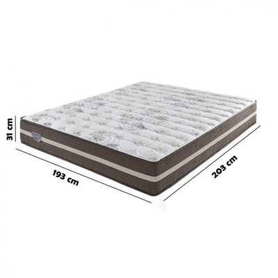 Colchao Ecoflex High Quality King 1,93x2,03x0,31 Marrom
