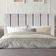 Cabeceira Estofada Cama Box King 195 Cm Taís Linho cinza Claro