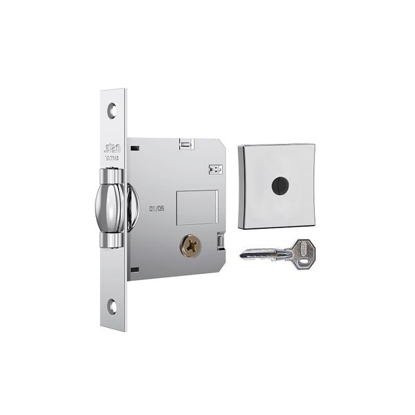 FECHADURA ROLETE PIVOTANTE STAM 1005 CROMADA TETRA CHAVE QUADRADA 45 MM