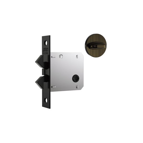 FECHADURA PARA PORTA DE CORRER BANHEIRO WC STAM 1006S ANTIQUE REDONDA 45 MM