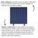 Cabeceira Estofada Cama Casal Queen Size 160 Cm Maisa Suede azul Marinho