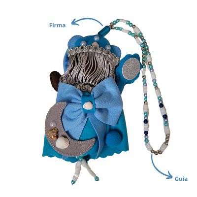 Orixá Iemanjá com Guia - Artesanal