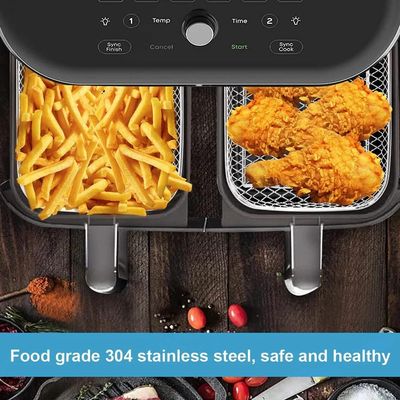 Fritadeira Aço inoxidável retangular ar Cesta Bandeja tamanho unico