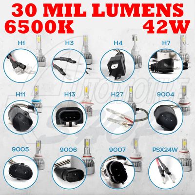 Kit Ultra Led R8 Super Branco 6500K 42W 30 Mil Lumens H1