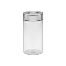 Pote de Vidro Tramontina Purezza com Tampa de Aço Inox 10 cm 1,4 L