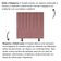 Cabeceira Estofada Cama Box King 195 Cm Paolla Suede rosê