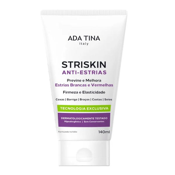 Ada Tina Striskin Creme Antiestrias Brancas E Vermelhas 140ml