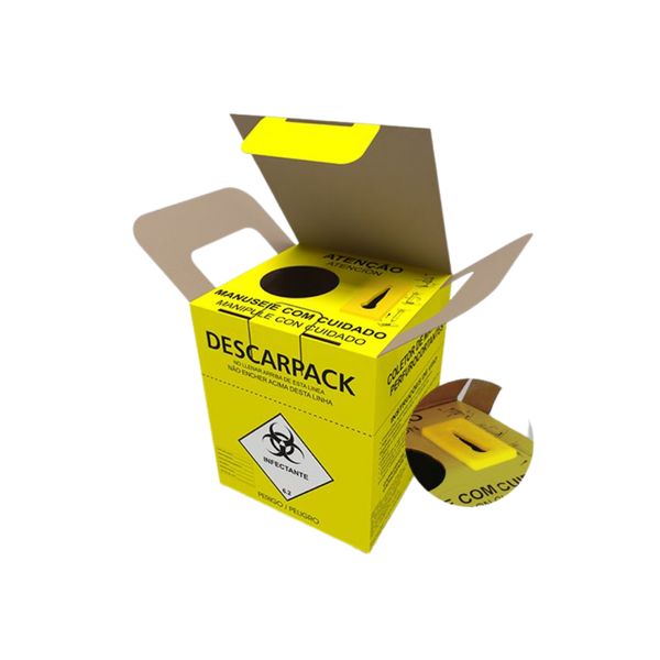 Descarpack Coletor para Material Perfurocortante Descartável 13L Descarpack Coletor para Material Perfurocortante Descartável 13L
