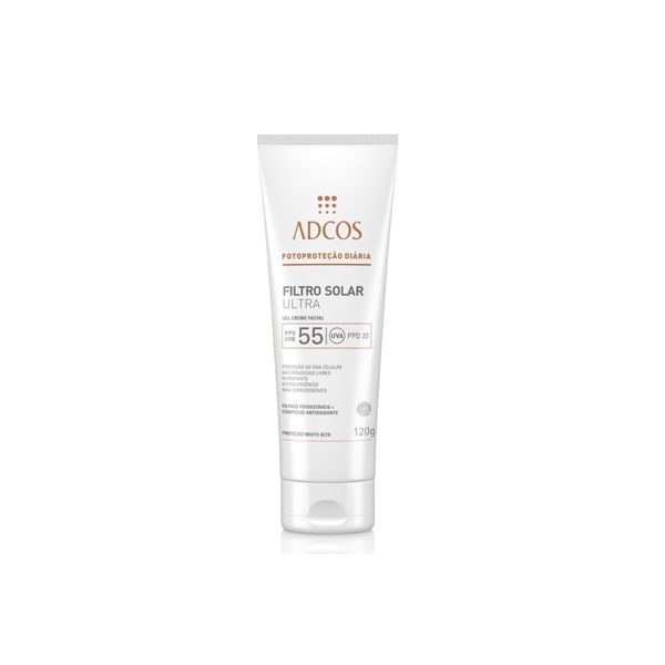 Adcos Filtro Solar Ultra FPS55 Gel Creme 120g