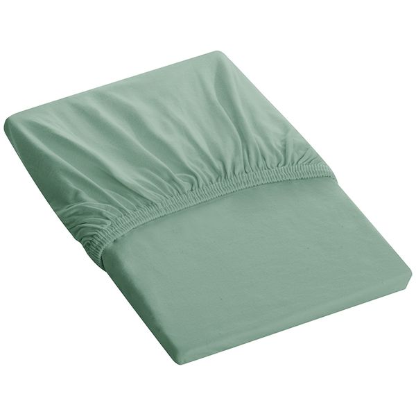 Lençol Malha Tecebem Queen C/Elástico Liso Verde Claro
