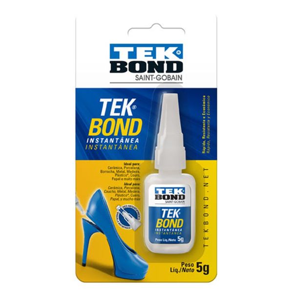 Cola Adesivo Instântaneo Tek Bond 5g Cola Adesivo Instântaneo Tek Bond 5g