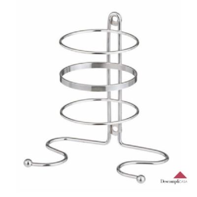 Porta Secador de Cabelo Organizador Banheiro Suporte de Parade Cromado