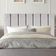 Cabeceira Estofada Cama Box Solteiro 90 Cm Paolla Linho cinza Claro