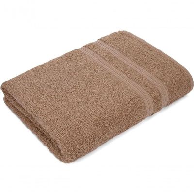 Jogo De Toalhas Gigante Itália Soft 2 Banhão + 2 Rosto + 2 Tapete Luxo 100% Algodão - Bege