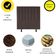 Cabeceira Estofada Cama Box King 195 Cm Paolla Suede marrom