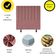 Cabeceira Estofada Cama Box King 195 Cm Taís Suede rosê