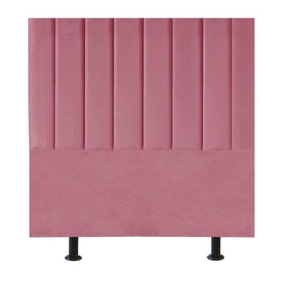 Cabeceira Estofada Cama Box Casal 140 Cm Paolla Suede rosa