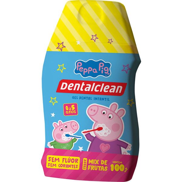 GEL DENTAL INFANTIL PEPPA PIG - SEM FLUOR - 100G DENTALCLEAN