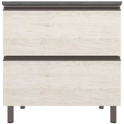 Balcão Bartira Cristal MDP 15mm com 2 Portas - 80cm de largura Freixo
