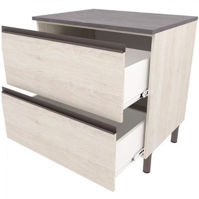 Balcão Bartira Cristal MDP 15mm com 2 Portas - 80cm de largura Freixo