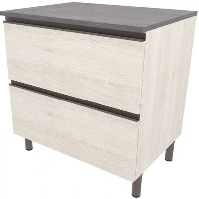 Balcão Bartira Cristal MDP 15mm com 2 Portas - 80cm de largura Freixo