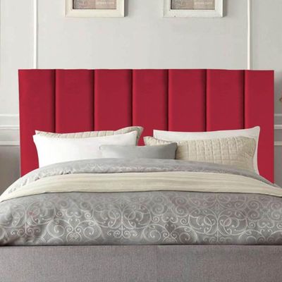 Cabeceira De Cama Solteiro Box 100 Cm Paolla Suede vermelho