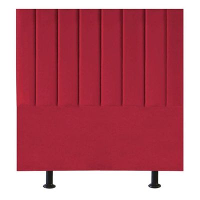 Cabeceira De Cama Solteiro Box 100 Cm Paolla Suede vermelho