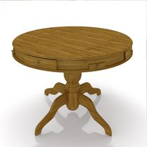 Mesa de Jogos Carteado 4 Lugares Bellagio com Gavetas e Tampo Reversível Base Estrela com Tecido Mel/Verde G42 - Gran Belo