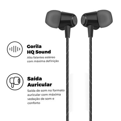 Fone de Ouvido Atomic - Gshield