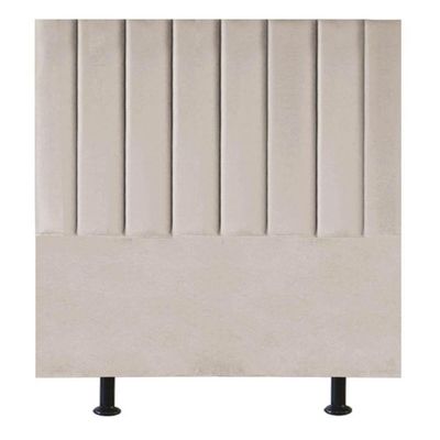 Cabeceira De Cama Solteiro Box 100 Cm Taís Suede bege