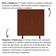 Cabeceira Estofada Cama Box Solteiro 100 Cm Marina Veludo terracota