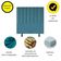 Cabeceira De Cama Solteiro Box 100 Cm Taís Suede azul Turquesa