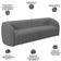 Kit Sofá 5 Lugares Para Sala de Estar 332 cm Com 01 Poltrona Lazio M03 Veludo Cinza - Lyam Decor