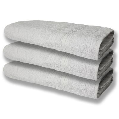 3 Toalhas Super Felpudas Grande E Grossa Algodão 80x150 Itália Soft Beka - Branco