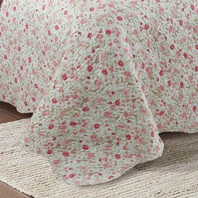 Kit Cobre Leito Colcha Casal Boutik Dupla Face - Leslie