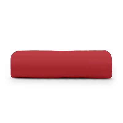 Lençol King Cintilante Percal 180 Fios 100% Algodão sem Elástico - Vermelho