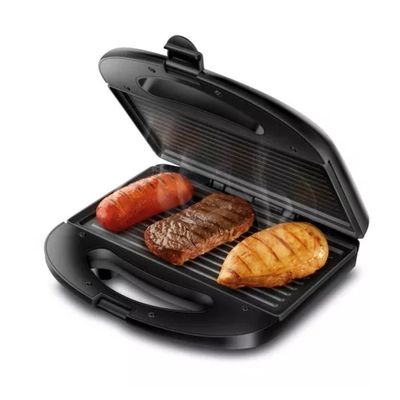 Grill E Sanduicheira Pratic Sn-01 750w Preta Mondial 110v Cor:Preto