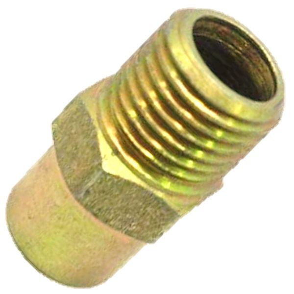 Adaptador de Redução Luva Lubefer 1/8 Fêmea x 1/4 Rosca Macho Aço