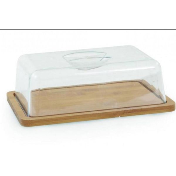 Porta Frios Em Bambu Com Tampa Em Acrilico - Mimo Style