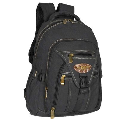 Mochila Lona Grande Ferramenta Esporte Kvn Ja9606 Preto
