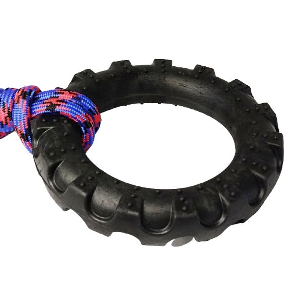 Brinquedo para cães Puxador Com Corda 12mm Pneu Hard (GG)