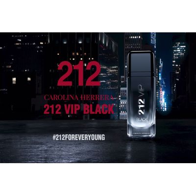 212 Vip Black Carolina Herrera Perfume Masculino Eau de Parfum 100ml Importado Único / Incolor