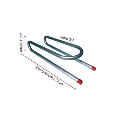 Serpentina Para Fogão De Lenha Cano  Galvanizado 3/4