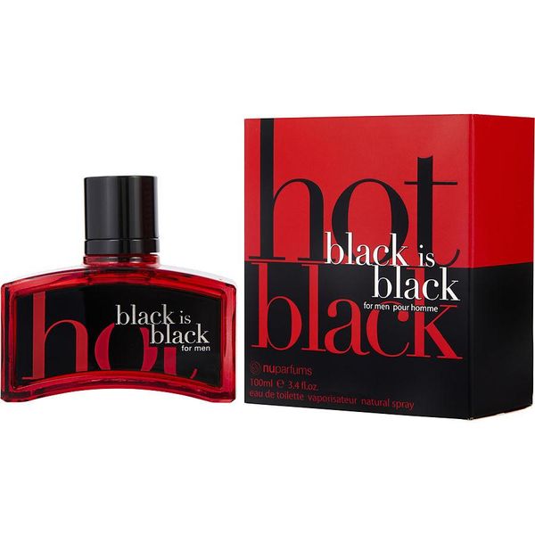 Perfume Masculino Black Is Black Hot Nuparfums Eau De Toilette Spray 100 Ml