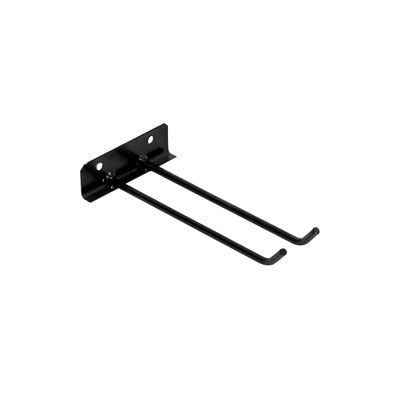Suporte Para Vassouras de Parede Aço Carbono Preto 20cm