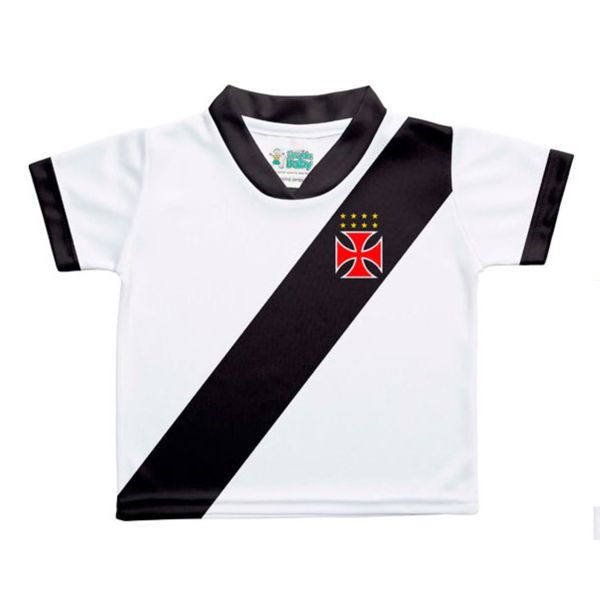 Blusa Infantil Sublimada Vasco Tamanho 4 e 6  - Torcida Baby 4 / Branco